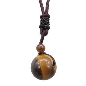 tiger eye stone necklace, approx 16mm, 3mm