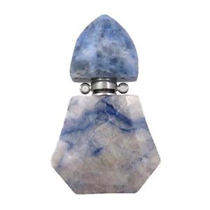 blue Sodalite perfume bottle pendant, approx 28-48mm