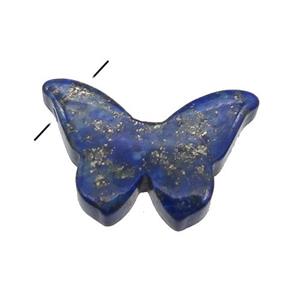 Lapis Lazuli butterfly pendant, approx 12-18mm