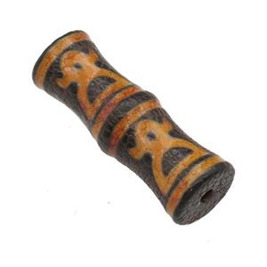 tibetan style Agate bamboo Beads, approx 13-38mm