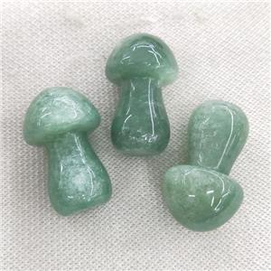 green Quartz mushroom cahrm without hole, approx 25-38mm