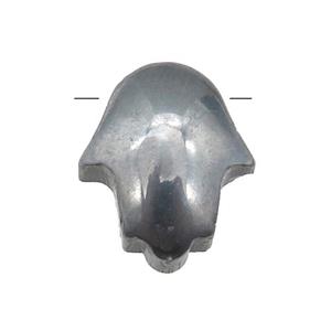 Terahertz stone hamsahand pendant, approx 11-13mm