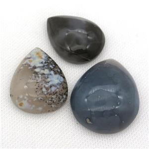 natural Agate teardrop pendant, approx 30-50mm