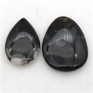 black Cherry Agate teardrop pendant, approx 30-50mm
