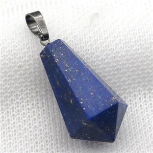 blue Lapis pendulum pendant, approx 17-30mm