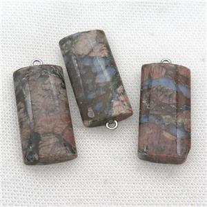 gray Opal rectangle pendant, approx 20-40mm