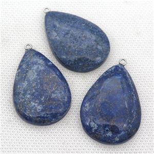 blue Lapis teardrop pendant, approx 30-40mm