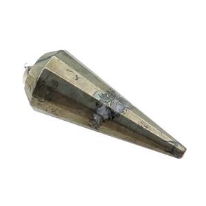 Pyrite Pendulum Pendant, approx 16-40mm
