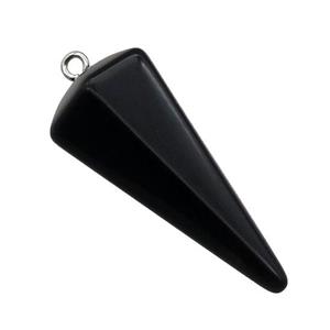 Black Obsidian Pendulum Pendant, approx 20-40mm