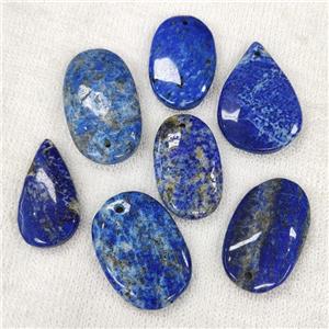 Natural Lapis Lazuli Pendant Mix Shape, approx 20-40mm