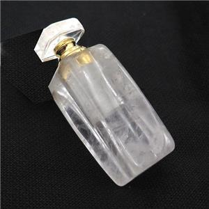 Clear Quartz Perfume Bottle Pendant, approx 25x30-80mm