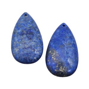 Natural Lapis Lazuli Teardrop Pendant Blue, approx 20-40mm