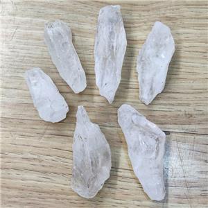Natural White Crystal Quartz Nugget NoHole Fromfree Undrilled, approx 30-70mm