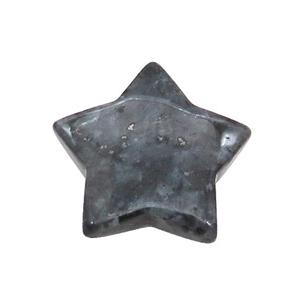 Black Labradorite Star Pendant Undrilled, approx 30mm