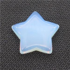 White Opalite Star Pendant Undrilled, approx 30mm