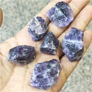 Natural Amethyst Nugget Pendant Purple Freeform Nohole, approx 10-40mm