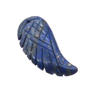 Natural Lapis Lazuli Pendant Angel Wings Blue, approx 17-35mm