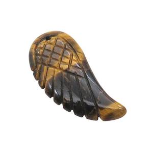 Natural Tiger Eye Stone Pendant Angel Wing, approx 17-35mm