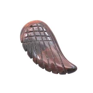 Red Tiger Eye Stone Pendant Angel Wing, approx 17-35mm