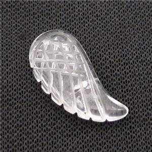 Clear Quartz Angel Wings Pendant, approx 15-30mm