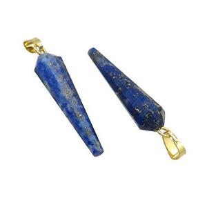 Natural Lapis Lazuli Pendulum Pendant Blue, approx 8-30mm
