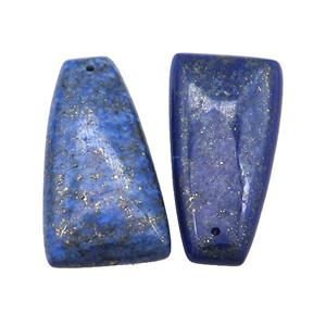 Natural Blue Lapis Lazuli Trapeziform Pendant, approx 10-40mm