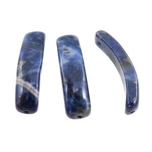 Natural Blue Sodalite bracelet Connector Curving, approx 11-38mm