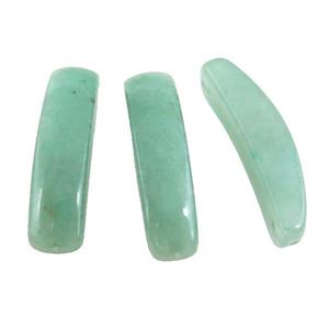 Natural Green Aventurine bracelet Connector Curving, approx 11-38mm
