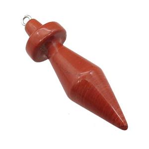 Natural Red Jasper Pendulum Pendant, approx 13.5-45mm