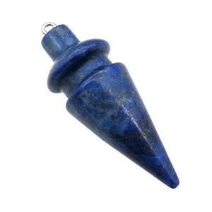 Natural Blue Lapis Lazuli Pendulum Pendant, approx 17-45mm