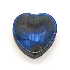 Labradorite Heart Pendant, approx 30mm