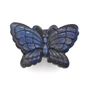 Labradorite Butterfly Pendant, approx 30-45mm