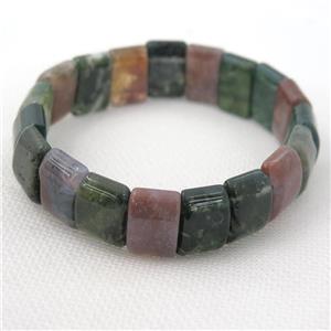 Indian Agate Bracelets, stretchy, approx 10-15mm