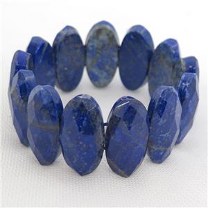 natural Lapis Bracelets, stretchy, AA-grade, approx 15-30mm