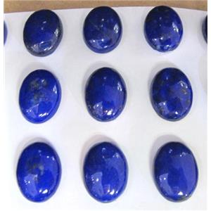 natural lapis lazuli cabochon, oval, approx 12x16mm