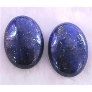 lapis lazuli cabochon, oval, approx 18x25mm