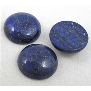 lapis lazuli cabochon, round, approx 10mm dia