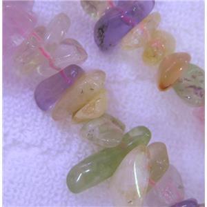 mixed gemstone beads, freeform, approx 12-20mm