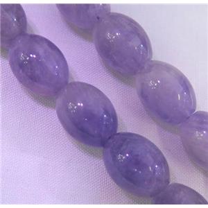 purple chrysoprase beads, barrel, approx 8x12mm, 15.5 inches