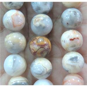 crazy agate beads, round, approx 8mm dia, 15.5 inches