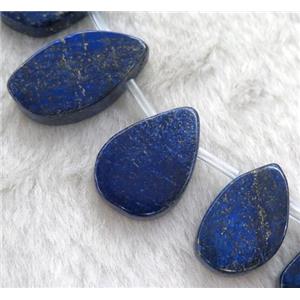 lapis lazuli beads, teardrop, approx 15-35mm