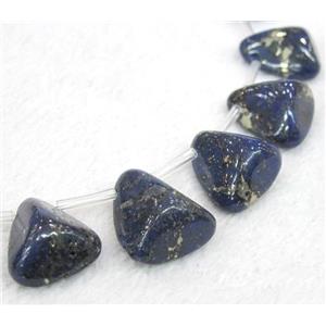 lapis lazuli beads for necklace, freeform, approx 10-20mm