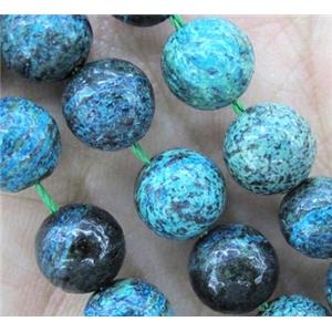 blue Silver-line jasper beads, round, 8mm dia, approx 48pcs per st