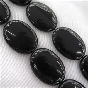 black onyx oval beads, approx 22x30mm