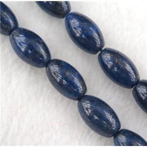 lapis lazuli beads, barrel, approx 10x16mm