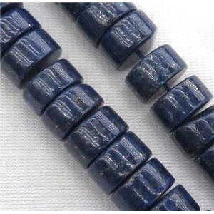 Lapis Lazuli heishi beads, polished, approx 6x12mm