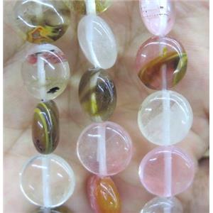 Synthetic Watermelon Quartz Beads Circle, approx 12mm dia