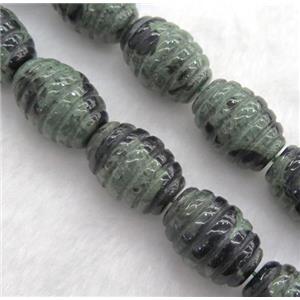 natural Kambaba jasper bead, barrel , approx 15x20mm, 15.5 inches