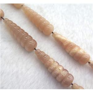 sunstone teardrop beads, approx 10x35mm, 15.5 inches