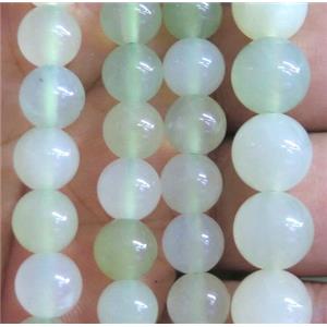 New Jade Beads, round, green, A-Grade, approx 6mm dia